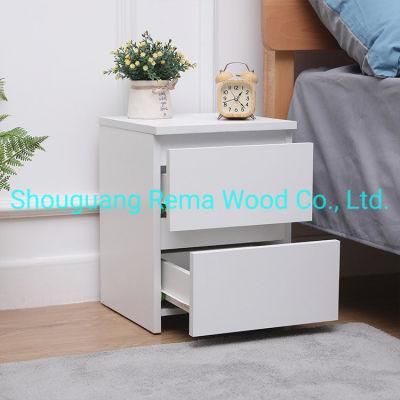 Modern White Bedside Table Nightstand Side Table for Bedroom Living Room