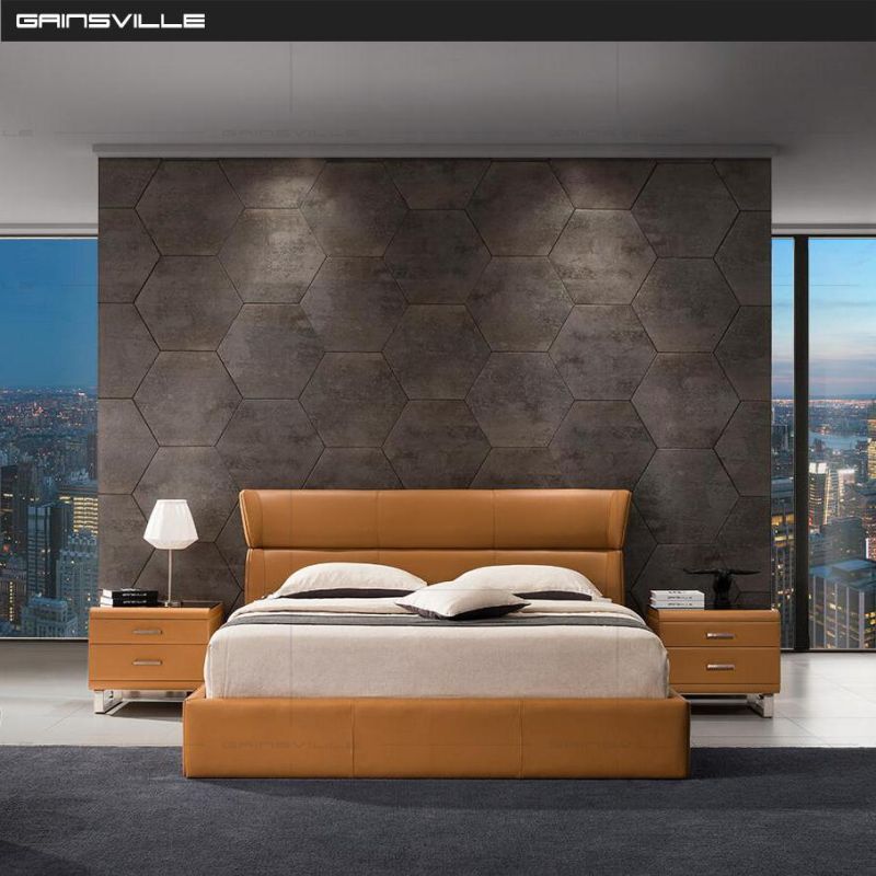 Hot Sell Modern Bedroom Furniture King Bed with High Headboard for Modern Bedroom Furniture