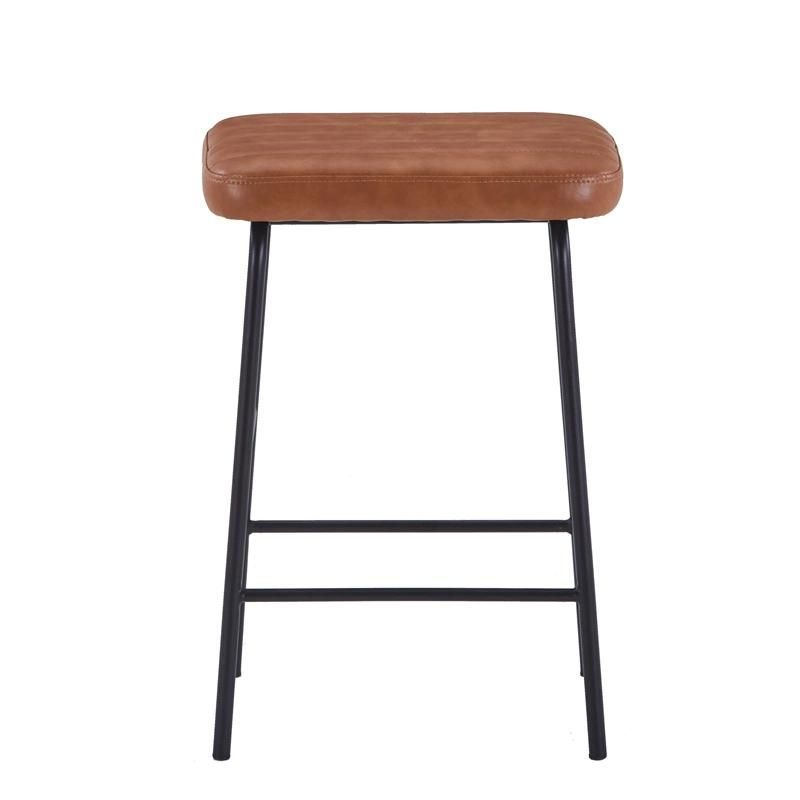 Cheap Price Bar Furniture PU Leather High Stool Modern 2 Colors Bar Chair