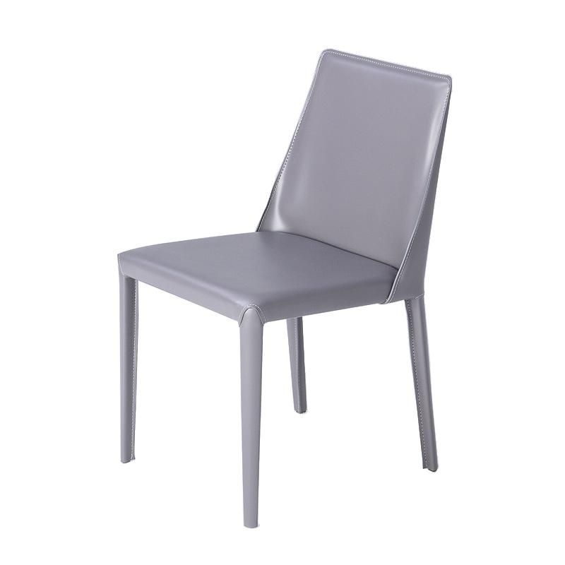 Modern Furniture Design Metal Leg Cafe Living Room PU Dining Chair