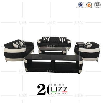 New Style Modern European Sectional Home Furniture Set Leisure Genuine Leather Sofa