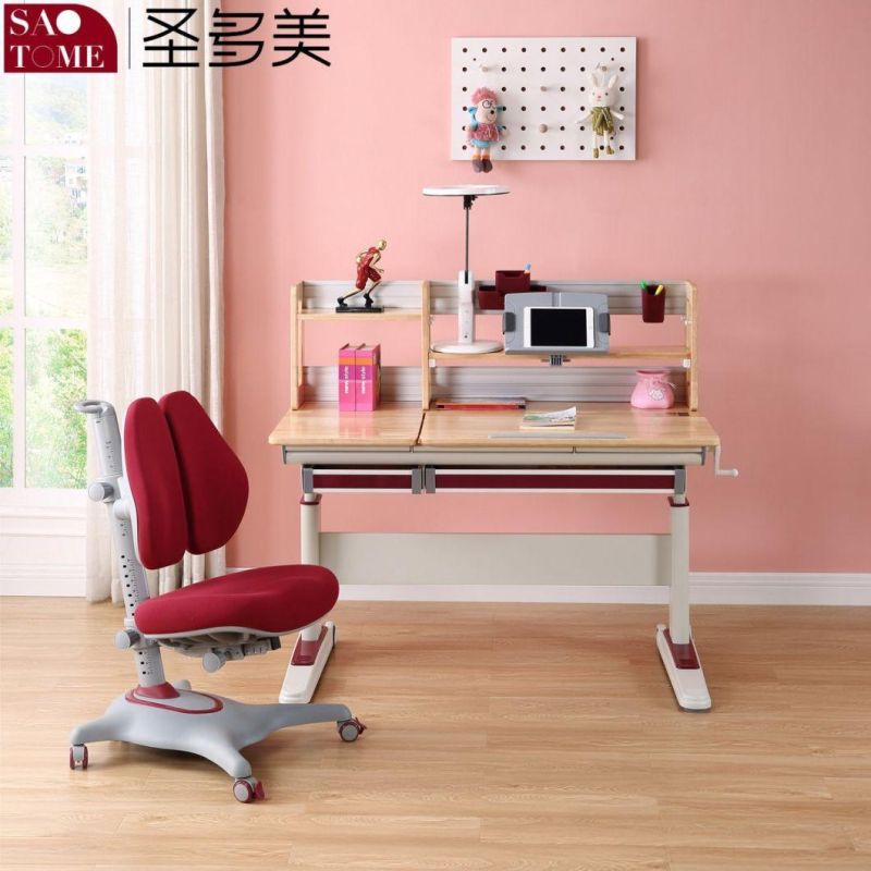 School Desk Family Kids Room Rubber Wood Kids Desk