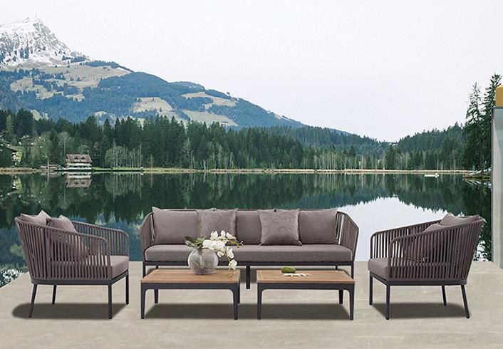 Outdoor Minimalism Style Modern and Fashion Rope Sofa Furniture Sets