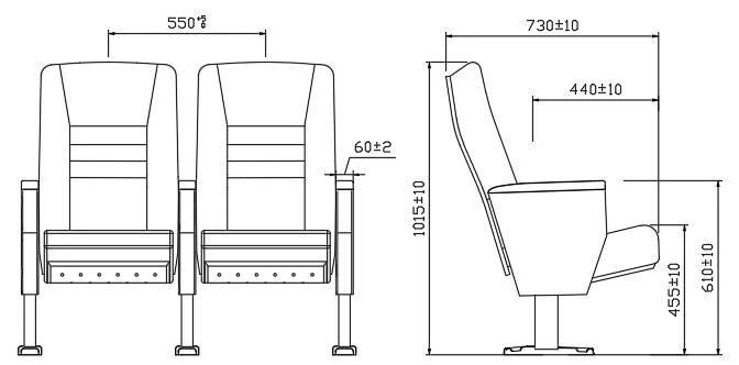 Office Lecture Hall Cinema Media Room Stadium Church Auditorium Theater Seat