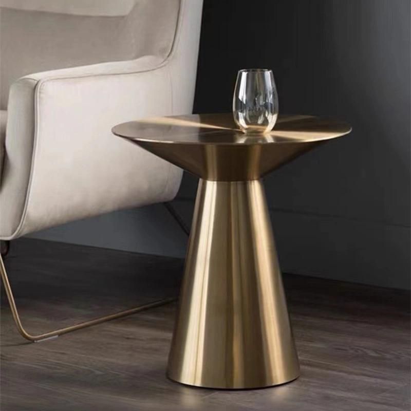 Modern Metal Furniture Round Stainless Steel Tea Table