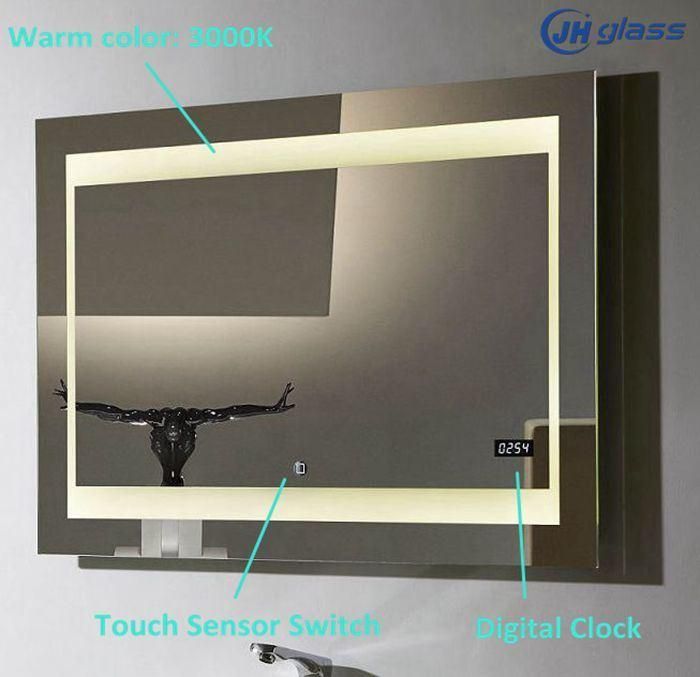 Ce IP44 Lighted Touch Sensor Switch LED Bathroom Mirror with Defogger