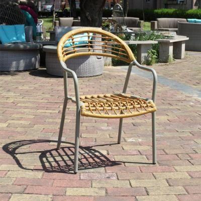 Modern New Restaurant Aluminium Rattan Chair Table Set Patio Outdoor Furniture