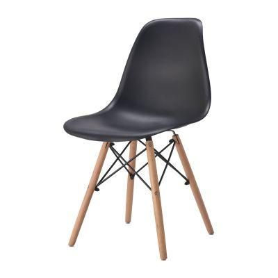 Modern Dinner Restaurant Chair Hotel Furniture Wooden Legs PP Plastic Dining Chairs