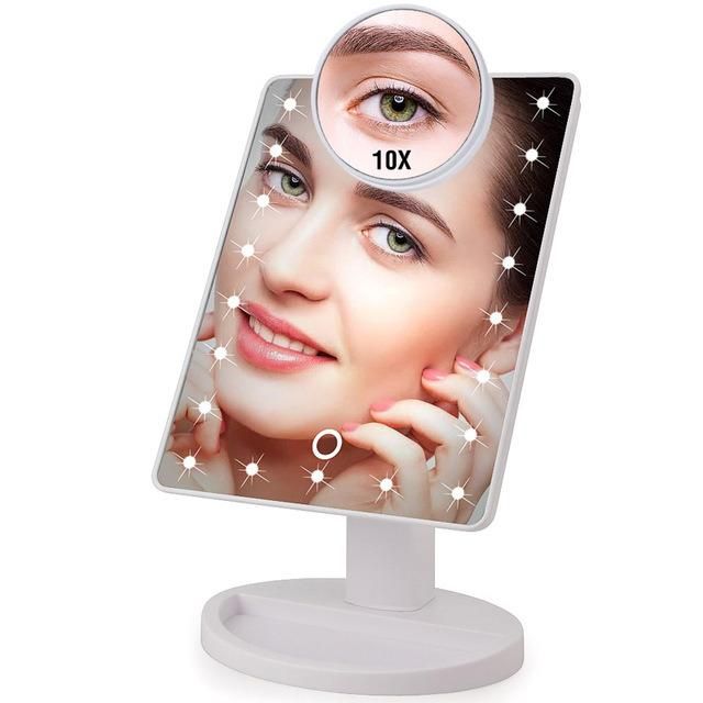 LED Professional Beauty Cosmetic 16/22 Lights Touch Screen Makeup Mirror