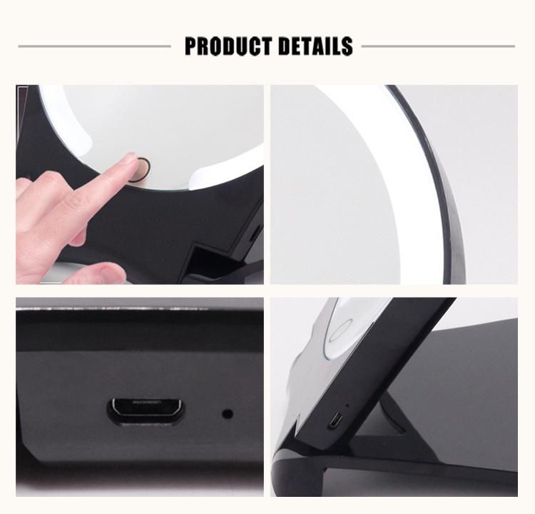 Slim Design Foldable High Definition LED Make up Mirror with Touch Sensor