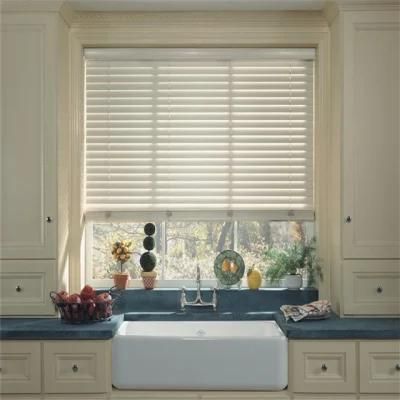 Faux Wood PVC Venetian Window Blinds for Office Bedroom