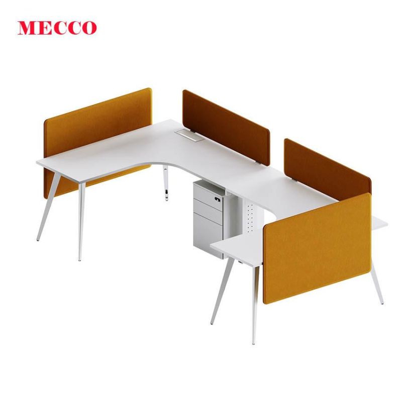 Modern Design Simple Computer 4 Person Workstation Table Office