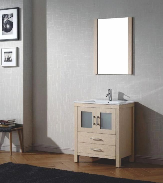 China Factory Wholesale Modern Design 30" Single Sink Bathroom Vanity with Mirror