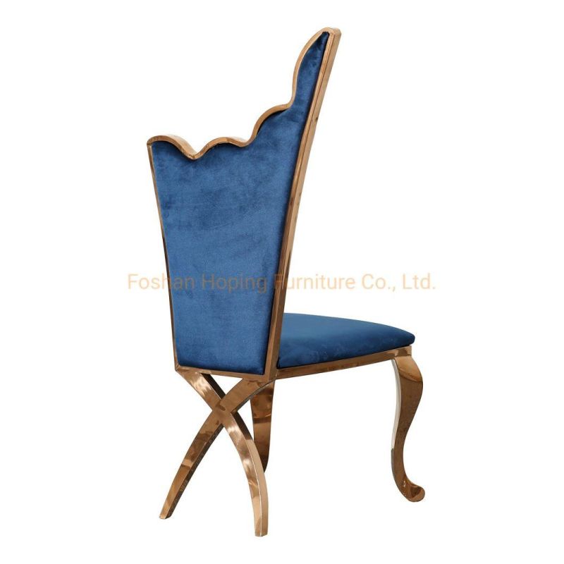 China Steel High Back Chair Replic Stackable Banquet Modern Design Furniture Dining Chair