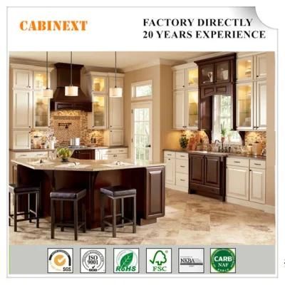 Elegant Luxury Solid Wood Kitchen Cabinet Furniture