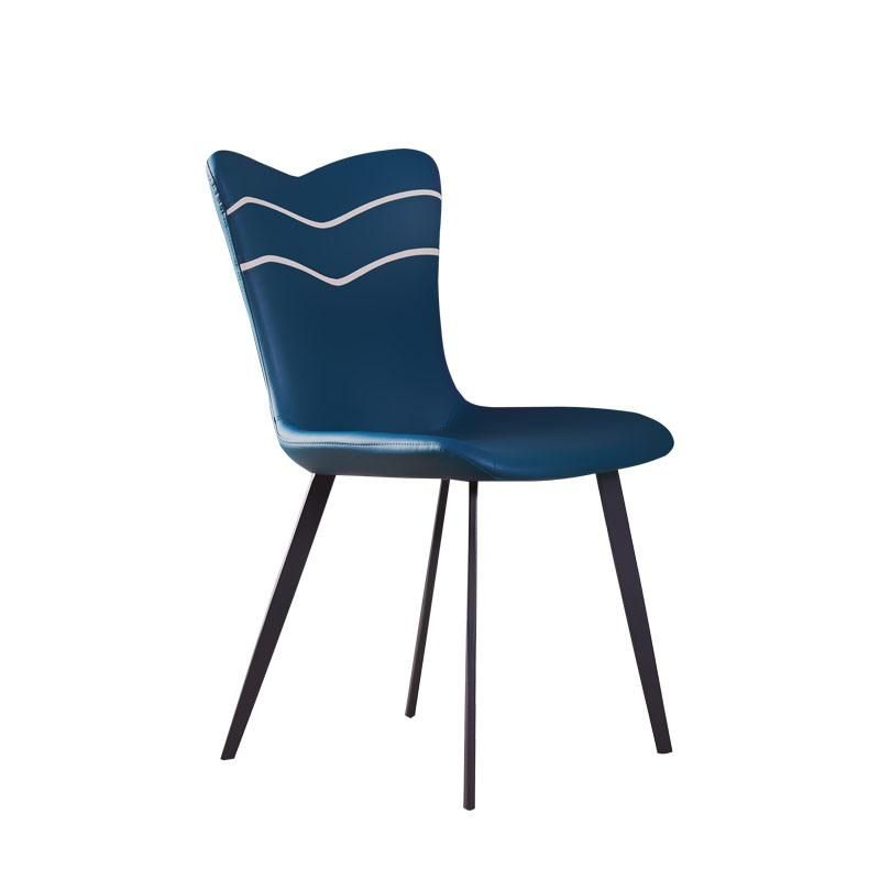 Wholesale Market Manufacture Modern Upholstered Fabric Leather Metal Dining Chairs