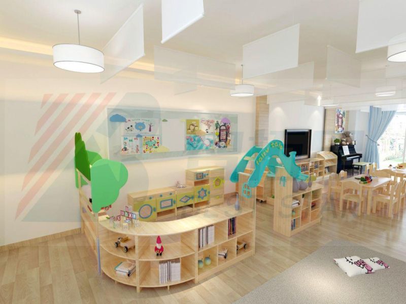 Modern Nursery and Kindergarten School Classroom Furniture Children Daycare Toy Storage Cabinets