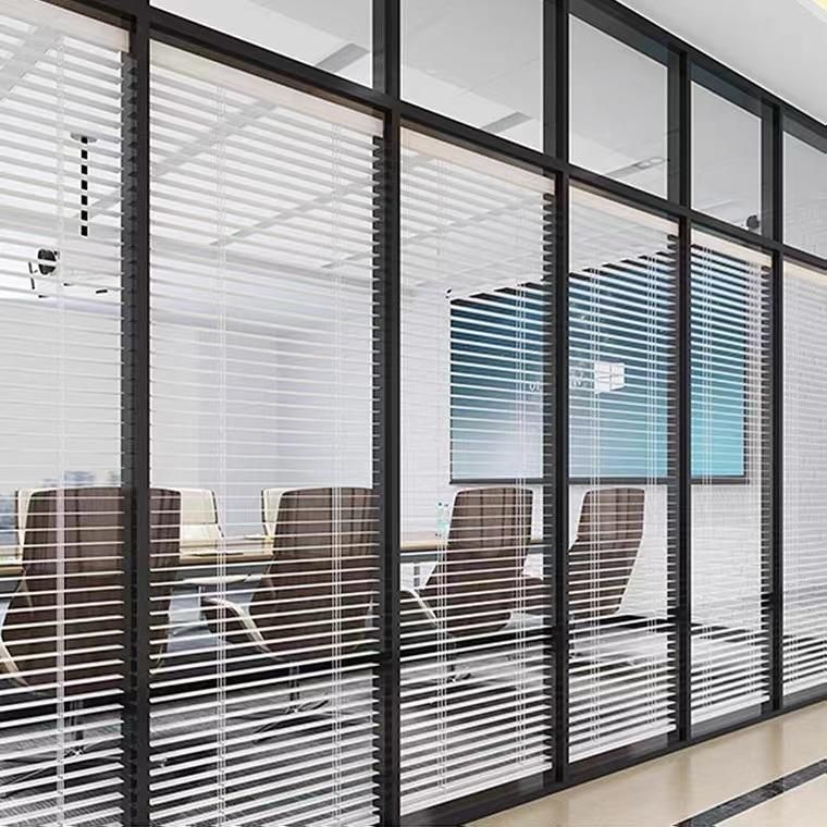 Modern High End Office High Wall Partition with Tempering Glass