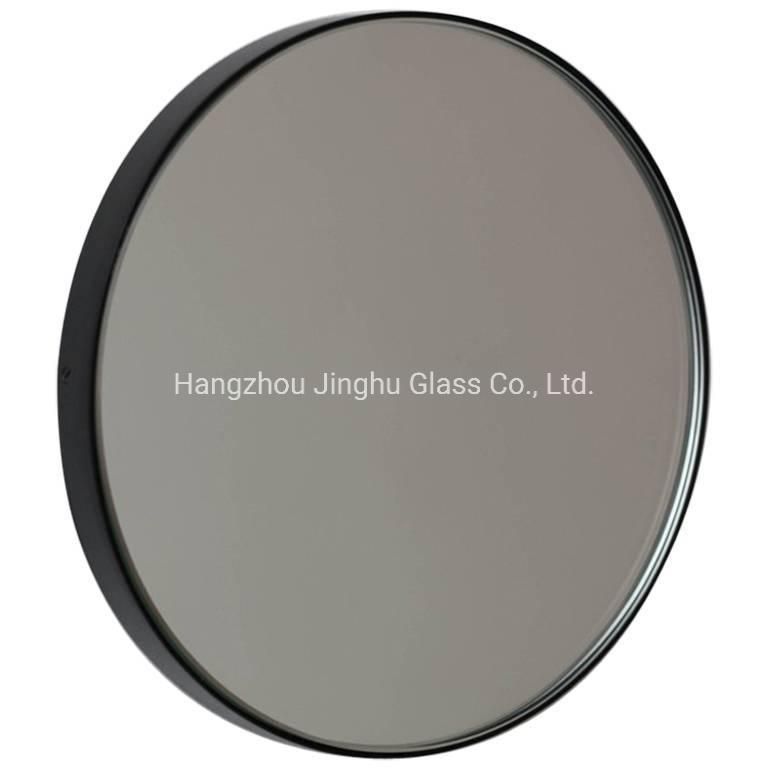 Brass Black Metal Frame 30" Decorative Round Bathroom Mirror