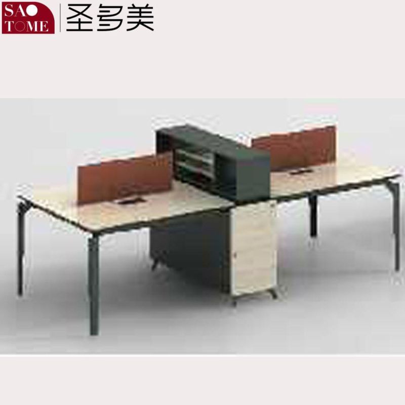 a Set of Office Furniture Four-Person Desk