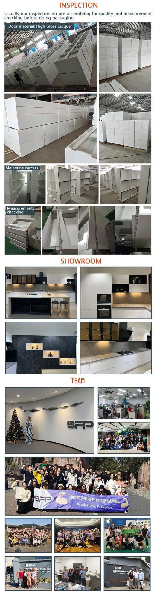 Chinese Modern Melamine L Shape Style Kitchen Products Furniture