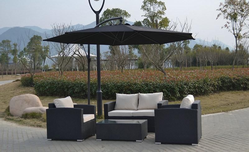 PE Rattan Aluminum Frame Durable Outdoor Sofa Table Set Furniture