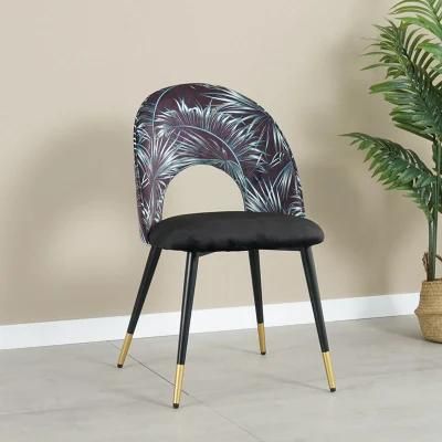 2021 New Modern Wholesale Home Furniture Upholstered Round Back Dining Room Chair