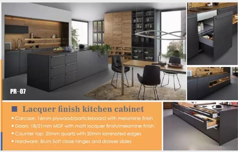 Simple Designs Modern Lacquer Styles MDF Kitchen Cabinet