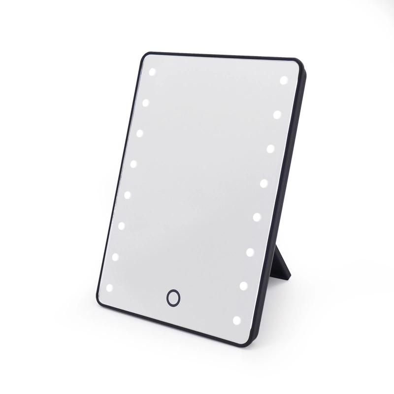 Espejo LED Touch Dimmable LED Lights Foldable Traveling Portable Makeup Mirror