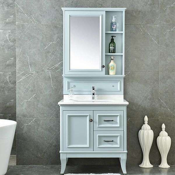 Wood MDF Bathroom Vanity Country House Style Furniture Bathroom Cabinet