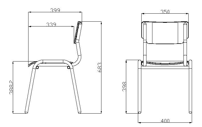 Primary School Classroom Student Double Desk and Chair