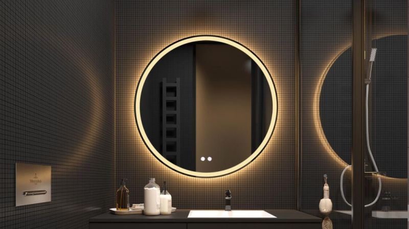 Round LED Smart Makeup Bathroom Mirror