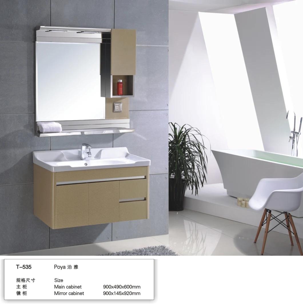 Stainless Steel Modern Wall Mounted Hotel Bathroom Laundry Storage Furniture