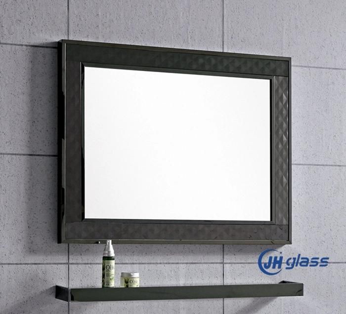 Home Decoration Wall Mounted Bathroom Framed Stainless Steel Bath Mirror