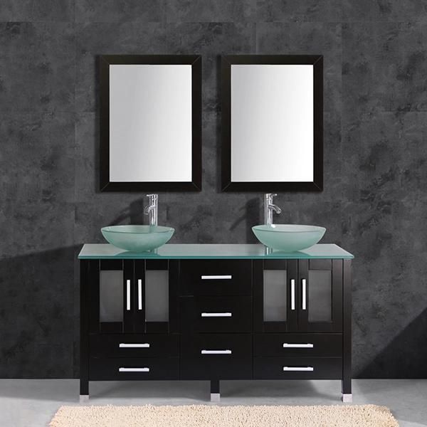 Double Sink Bathroom Vanity/Bathroom Vanities Modern/Hotel Bathroom Furniture T9221