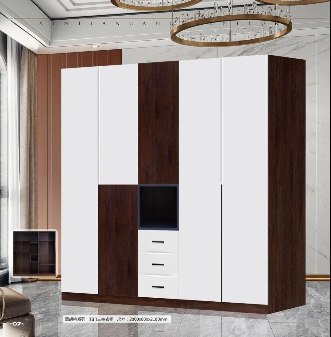 Home Furniture Design Light Luxury MDF Modern Bedroom Furniture Sets