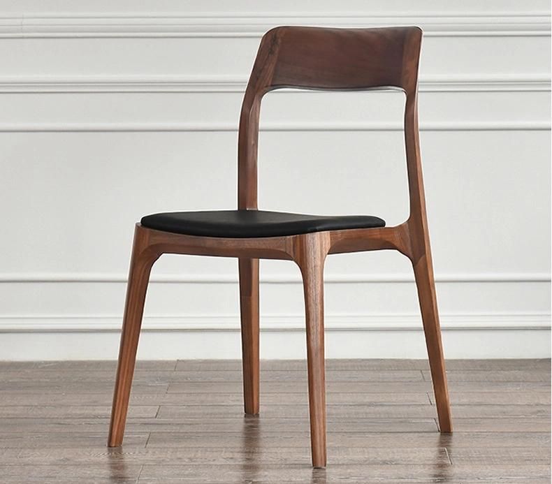 Modern Fashion Solid Wood Hotel Furniture Scandinavian Dining Chair New Model