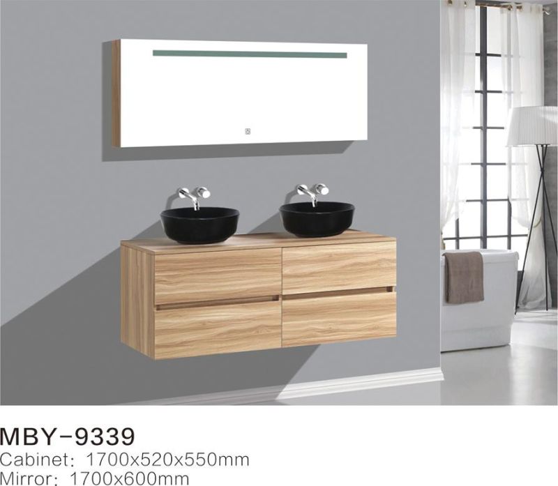 Modern Design Style Bathroom Cabinet with Ceramic Basin Bathroom Vanity