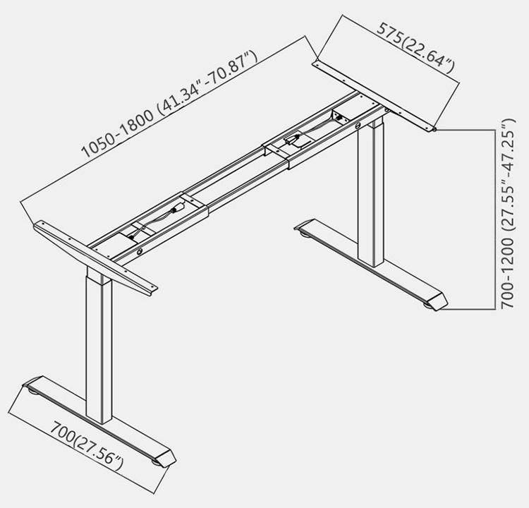 Electric Standing Desk Height Adjustable Desk Sit Stand Desk Home Office Workstation Stand up Desk