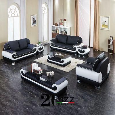 Modern Home Living Room Furniture Leisure Couch Genuine Leather Sofa Set