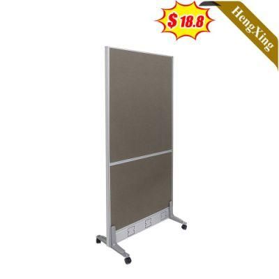 Modern Style Light Grey Color School Office Furniture Square Mobile Folding Partition