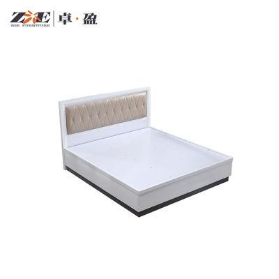 Foshan Factory Modern Bedroom Furniture Storage Bed in Wooden Material