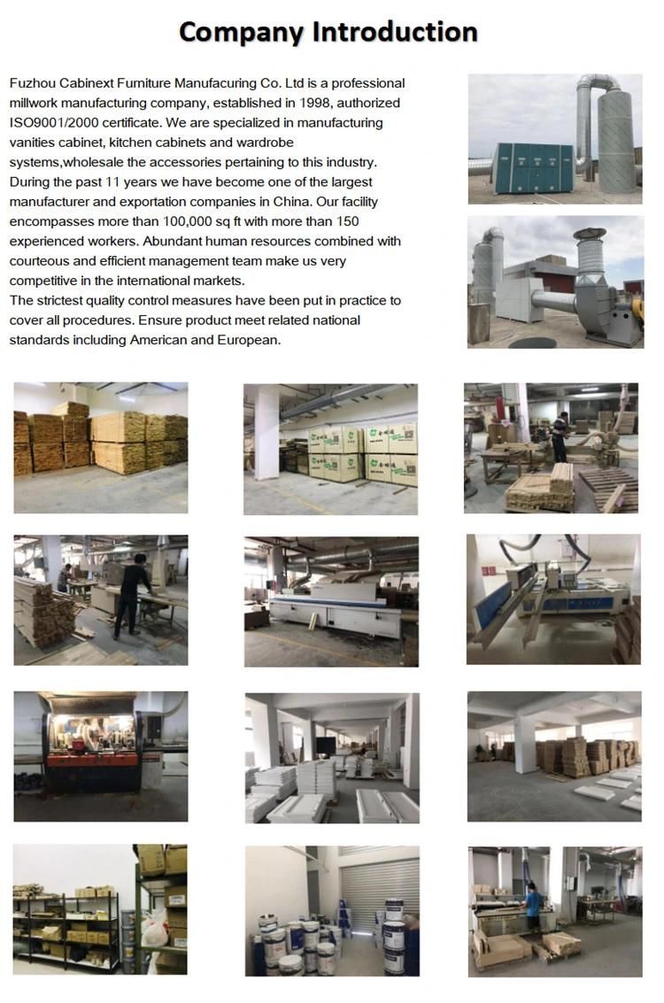 Factory Wholesale Ready to Assemble Solid Wood Modern Kitchen Cabinet