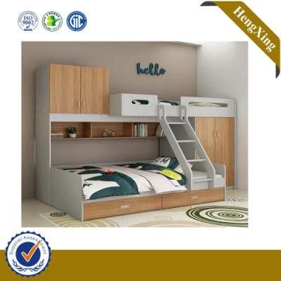 Modern Home Bedroom Furniture Wooden Double Single School Bed with Stair