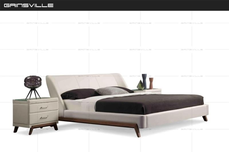 Customized European Modern Bedroom Furniture Wall Bed Luxury Beds Gc1713