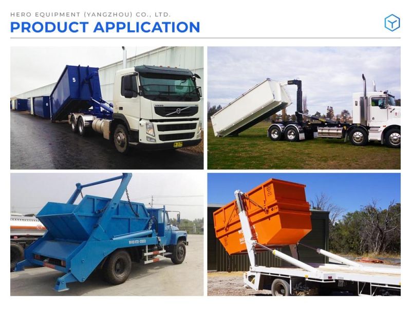 Waste Trash Hook Lift Bin Truck Modern Dustbin