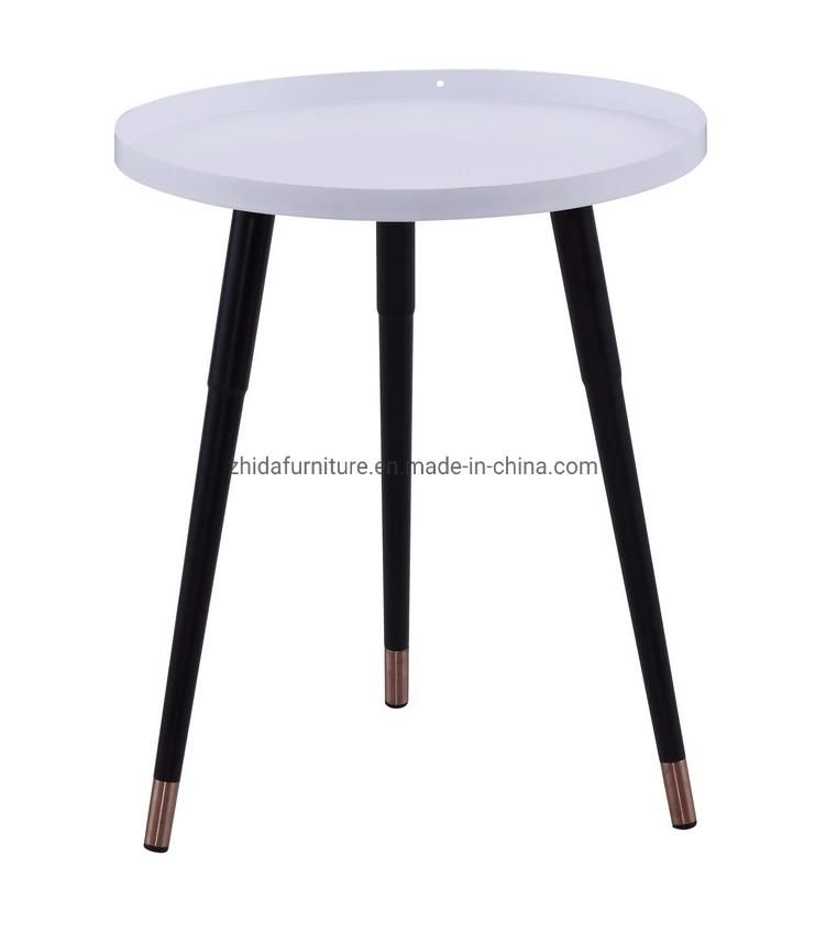 Small White Side Table End Table Coffee Table for Living Room