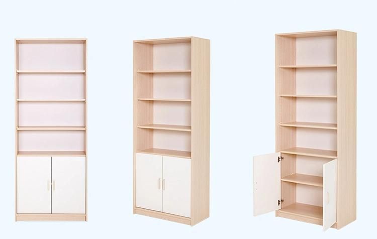 Customized Modern Design Wooden Bookcases with Cabinet