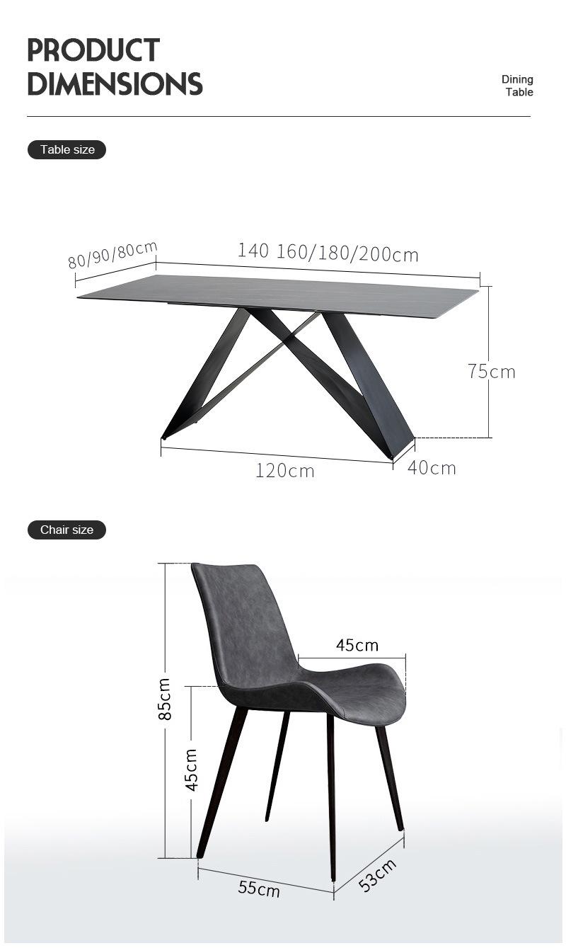 Kitchen Furniture Dining Room Sets 4 Seater Rectangle Marble Table