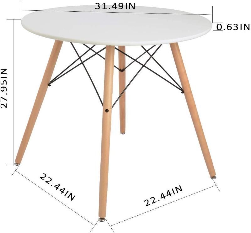 Modern Nordic Style Living Room Round Wood Furniture